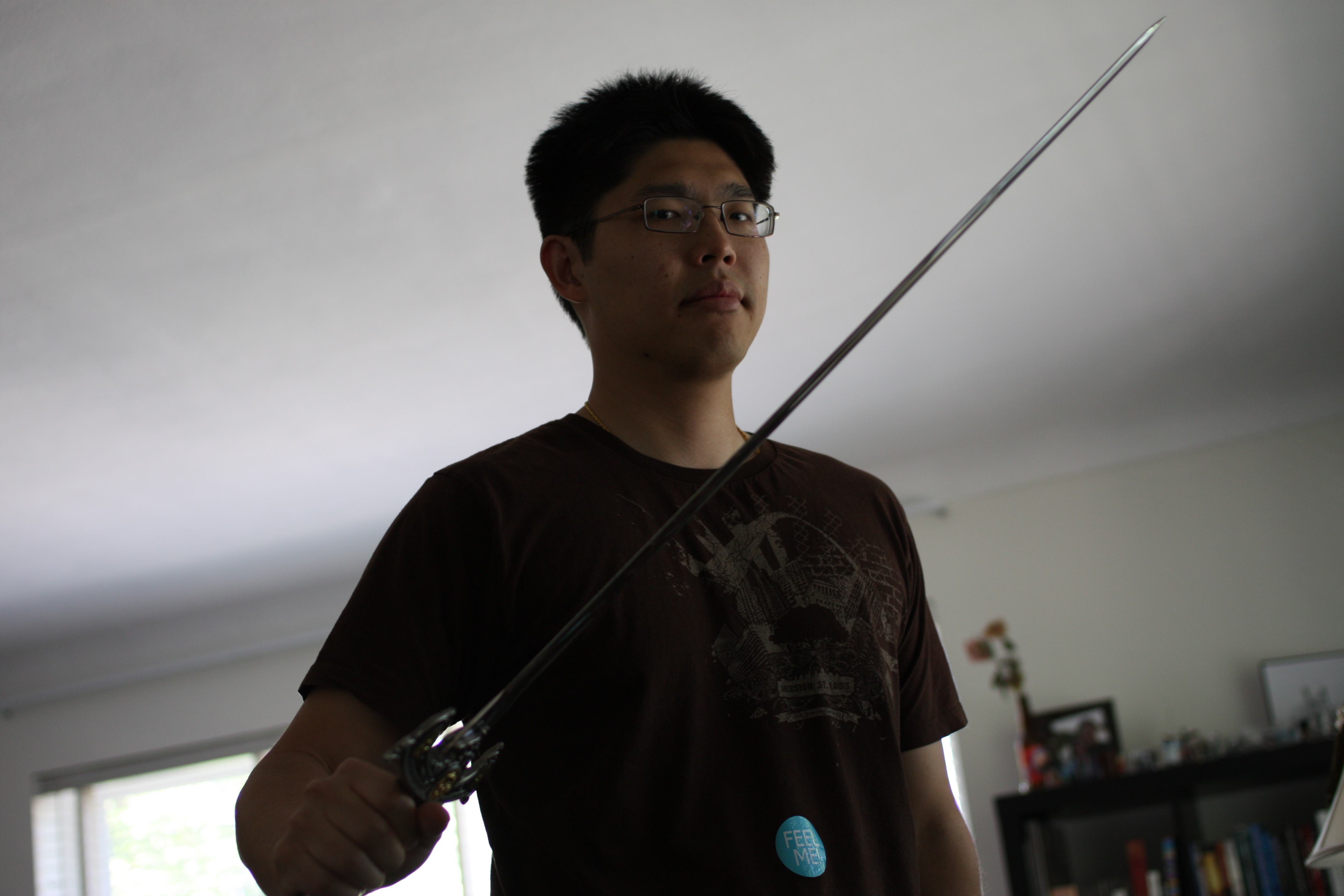my brother with a sword